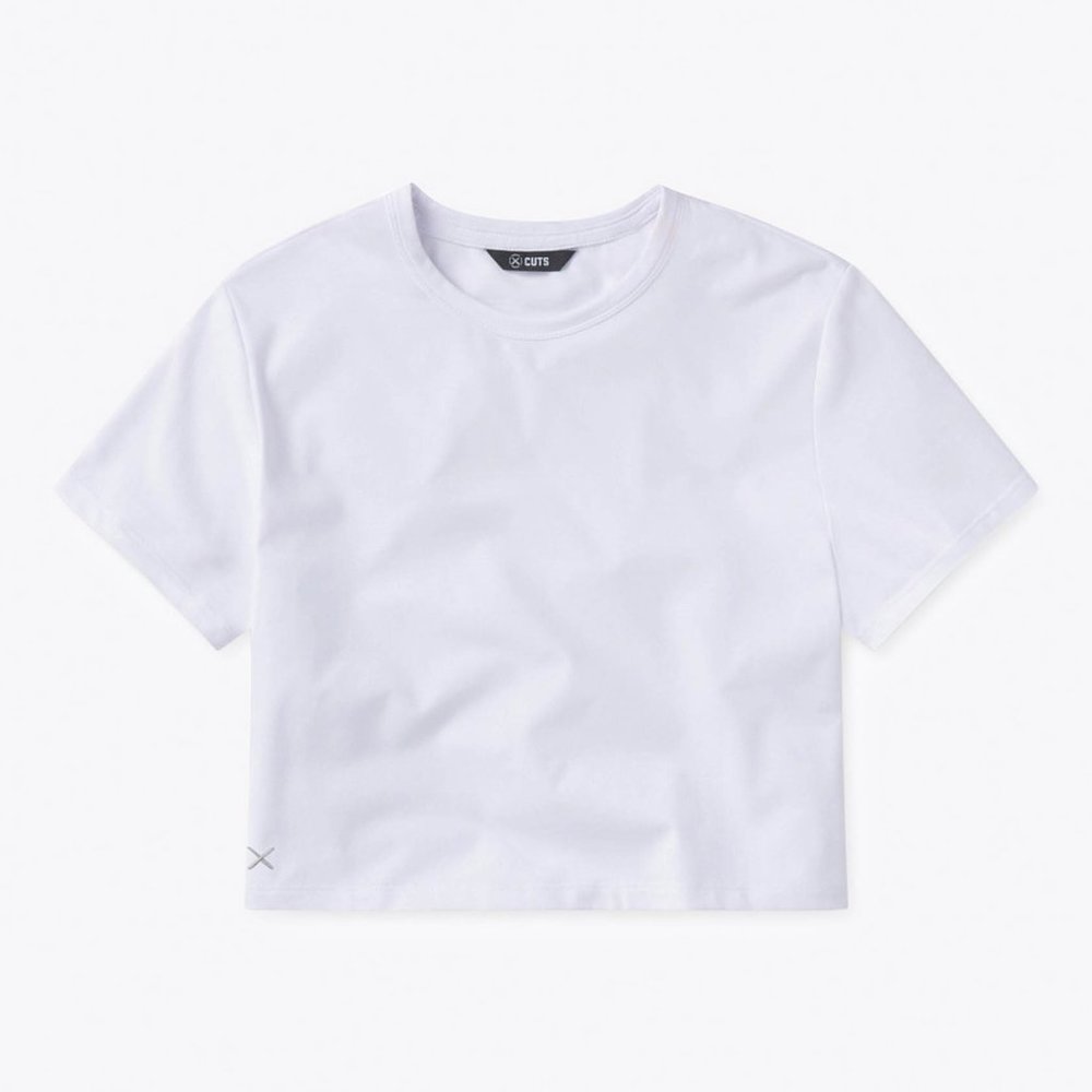 Cuts Clothing Almost Friday Cropped tee - White